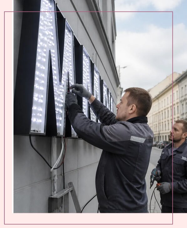 Изготовление и монтаж светодиодных LED вывесок в Горном-Алтайске